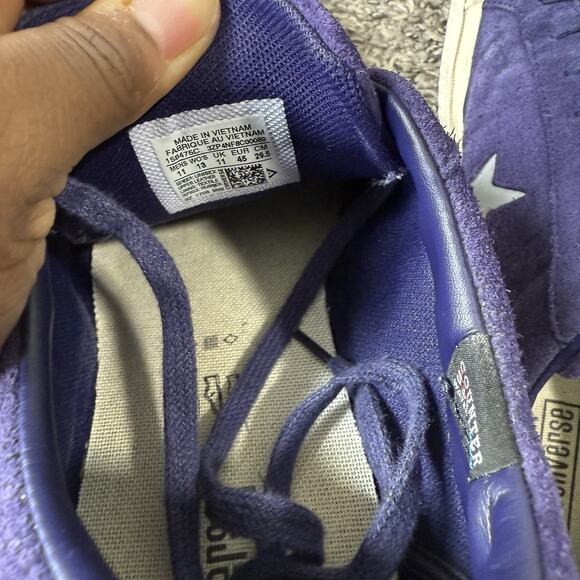 Converse One Star Shoes Mens Size 11 Purple Suede Low Top Skate Sneakers Retro - Picture 8 of 9